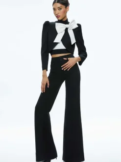 Addison Bow Collar Cropped Jacket