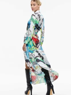 A+O X Basquiat Chassidy Maxi Shirt Dress