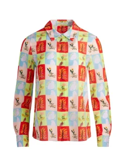 A+O X Oris Eddu Willa Placket Top