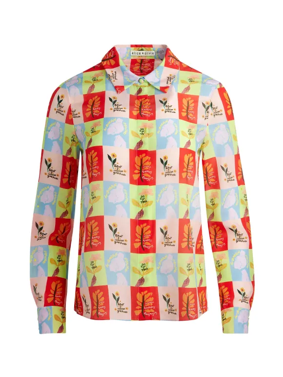 A+O X Oris Eddu Willa Placket Top