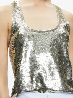 Avril Sequin Boxy Tank