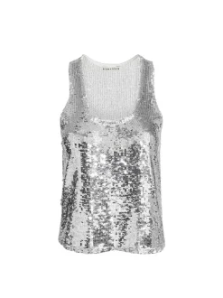 Avril Sequin Boxy Tank
