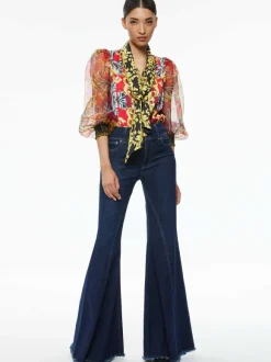 Beautiful Seamed Wide Leg Jean