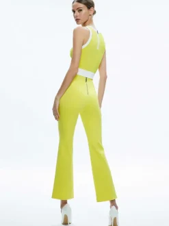 Boyd Crewneck Tank + Rmp Mid Rise Back-Zip Bootcut Ankle Pant