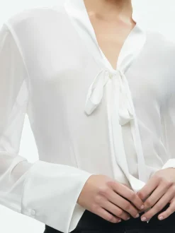 Brady Oversized Button Down With Bow Tie