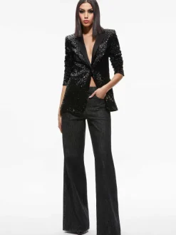 Breann Sequin Fitted Blazer