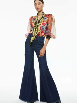 Brentley Tie Neck Blouse