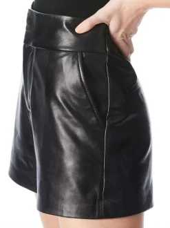 Cady High Waisted Leather Short