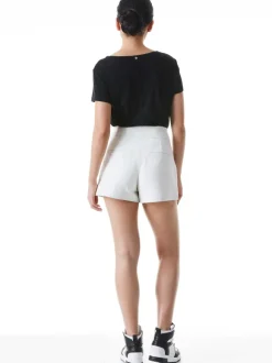 Cady High Waisted Leather Short