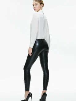 Cammy Vegan Leather Ultra Low Rise Moto Pant