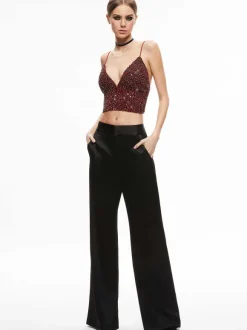 Carli Crystal Embellished Bra Top