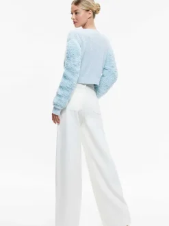Casilda Faux Fur Cropped Cardigan