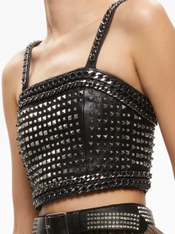 Ceresi Chain Strap Studded Top
