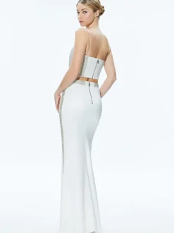 Ceresi Embellished Crop Top + Marilynn Embellished Maxi Skirt