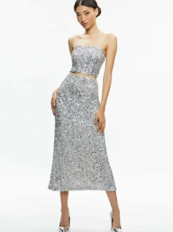 Ceresi Sequin Bandeau Crop Top