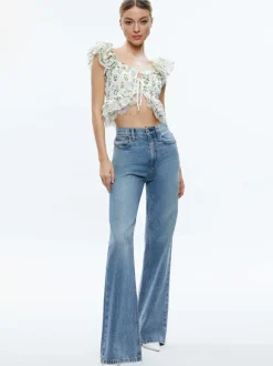 Charline Ruffle Cropped Top