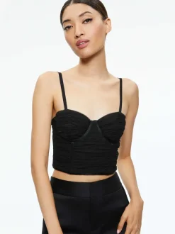 Damia Ruched Bustier Top