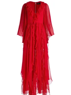 Day Sunburst Sleeve Maxi Dress