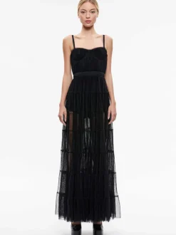 Deena Pleated Maxi Dress With Hot Pant