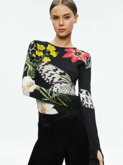 Delaina Long Sleeve Crop Top