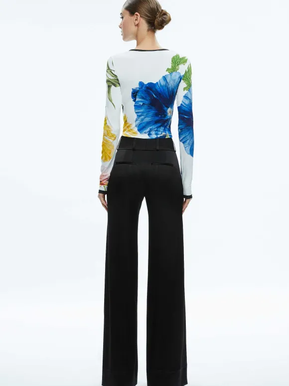 Delaina Long Sleeve Cropped Top