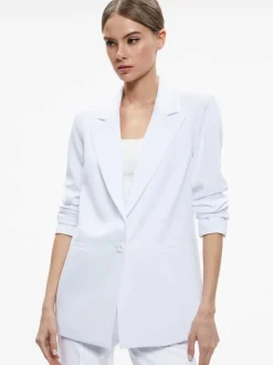 Denny Notch Collar Boyfriend Blazer