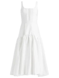 Diana Sleeveless Structured Midi Dress