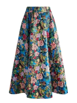 Earla Vegan Leather Flare Skirt