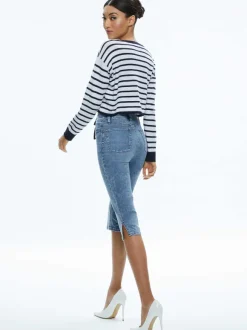 Emmie Mid Rise Clam Digger Jean