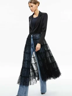 Everly Drama Lace Maxi Blazer