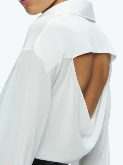 Finely Open Back Button Down