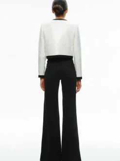Gwyneth Embellished Cropped Bow Jacket