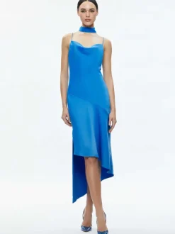 Harmony Asymmetrical Slip Scarf Dress