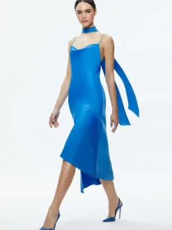 Harmony Asymmetrical Slip Scarf Dress