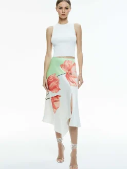 Harmony Drapey Slit Asymmetric Skirt
