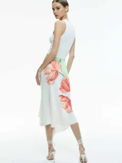 Harmony Drapey Slit Asymmetric Skirt