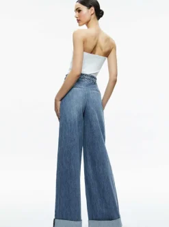 Harriet Wide Leg High Rise Paperbag Jean