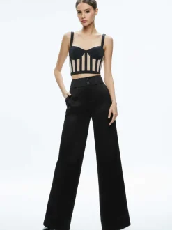 Helene Striped Bustier Top
