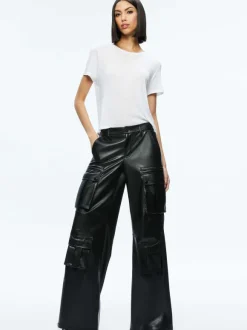 Joette Vegan Leather Cargo Pant