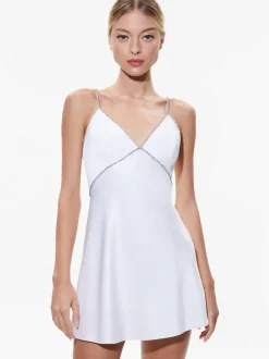 Julienne Embellished V-Neck Mini Dress
