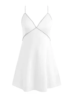Julienne Embellished V-Neck Mini Dress