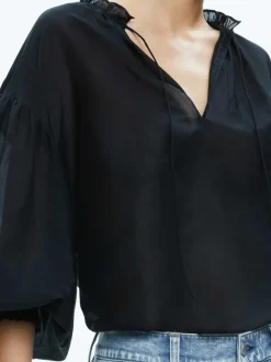 Julius Voluminous Blouson Sleeve Blouse