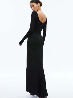 Kalena Scoop Neck Cutout Maxi Dress