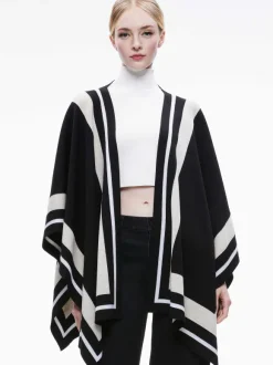 Kamala Stripe Poncho