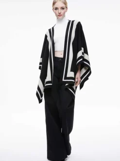 Kamala Stripe Poncho
