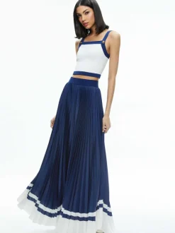 Katz Maxi Pleated Skirt