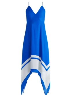 Kayson V-Neck Handkerchief Hem Dress