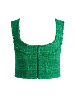 Kensie Scoop Neck Cropped Bustier