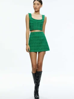 Kensie Scoop Neck Cropped Bustier