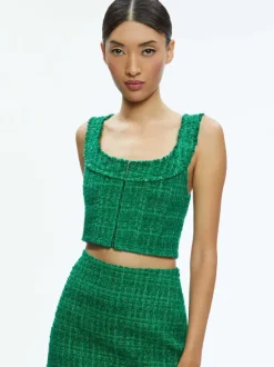 Kensie Scoop Neck Cropped Bustier